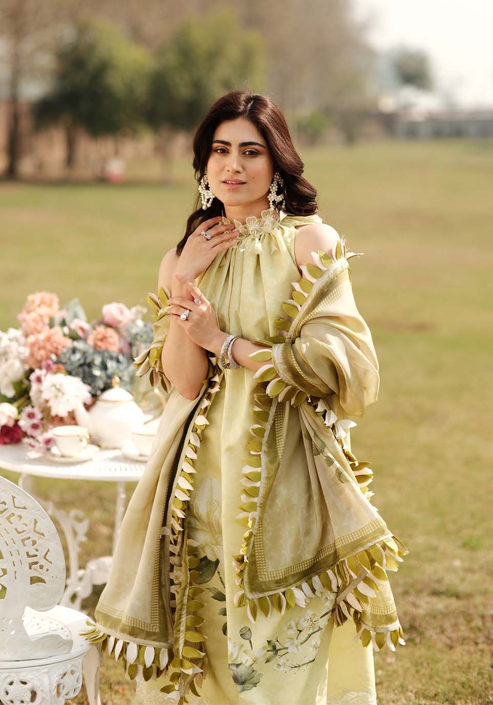 Zarqash | Luxe Lawn 24 | ZQ 13 - Ladies Clothes - Maria Faisal