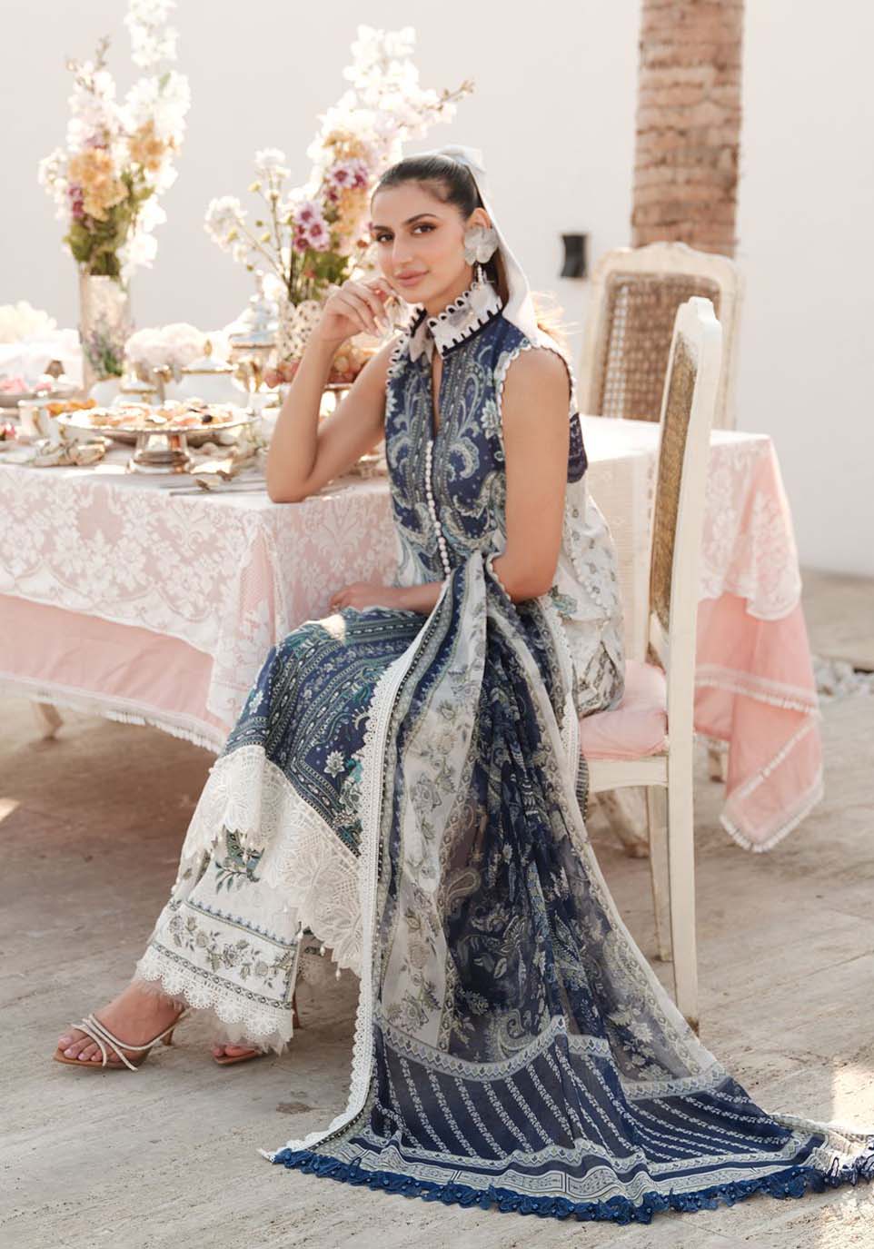 Zarqash | Luxe Lawn 24 | ZQ 10 - Ladies Clothes - Maria Faisal