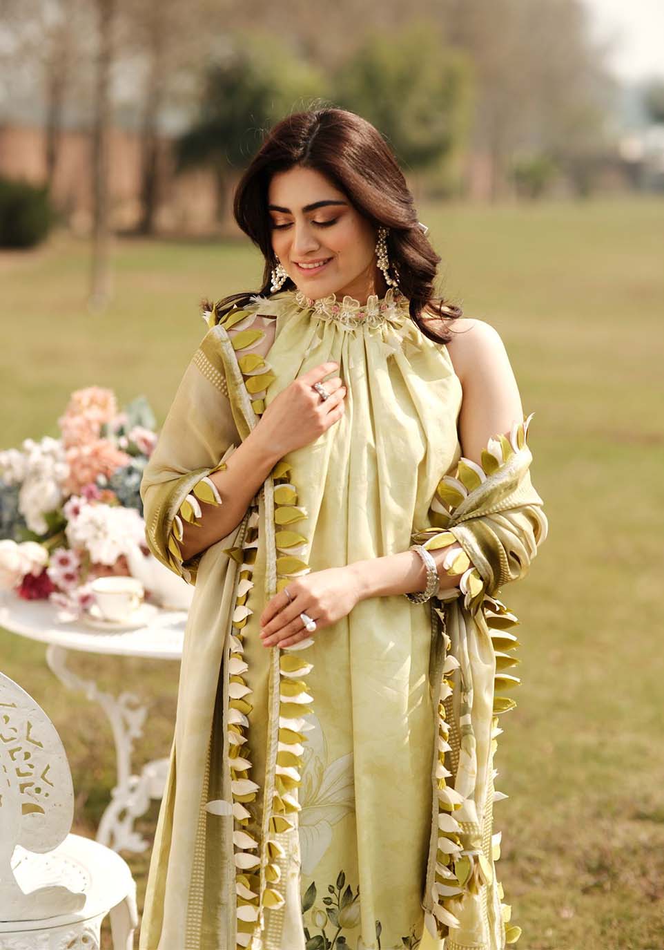 Zarqash | Luxe Lawn 24 | ZQ 13 - Ladies Clothes - Maria Faisal