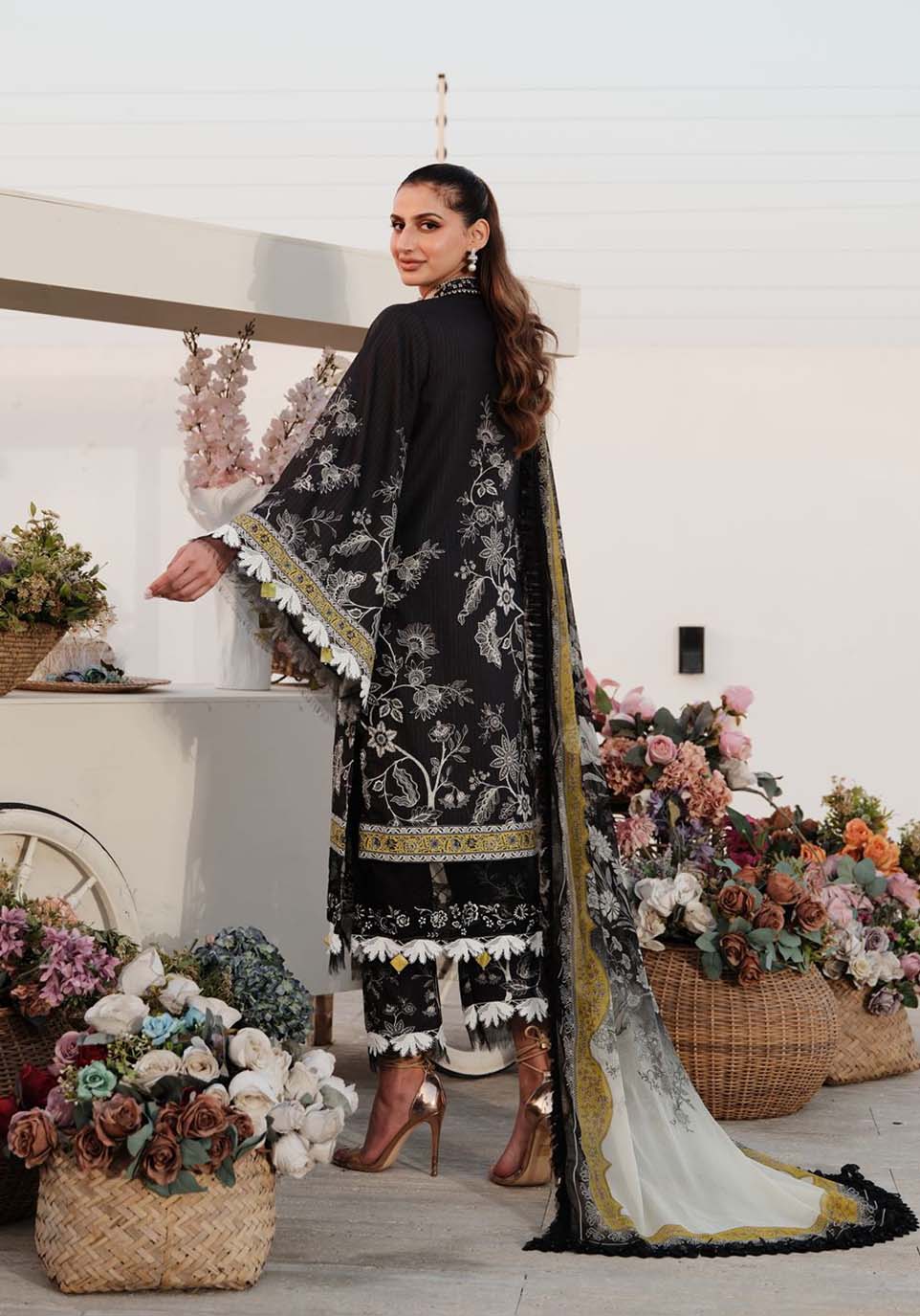 Zarqash | Luxe Lawn 24 | ZQ 14 - Ladies Clothes - Maria Faisal