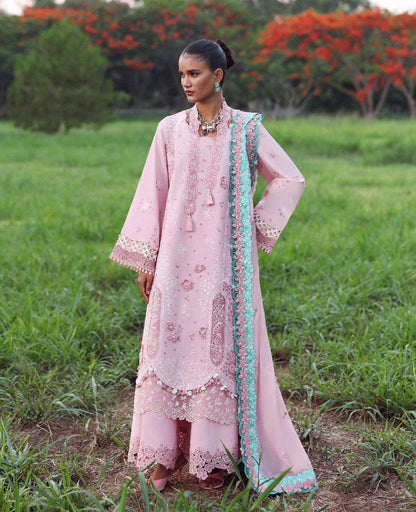 Republic Womenswear | Lilas Lawn 26 | Zayra - Luxury Dress - available at Maria Faisal in UK and USA.