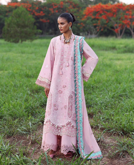 Republic Womenswear | Lilas Lawn 26 | Zayra - Luxury Dress - available at Maria Faisal in UK and USA.