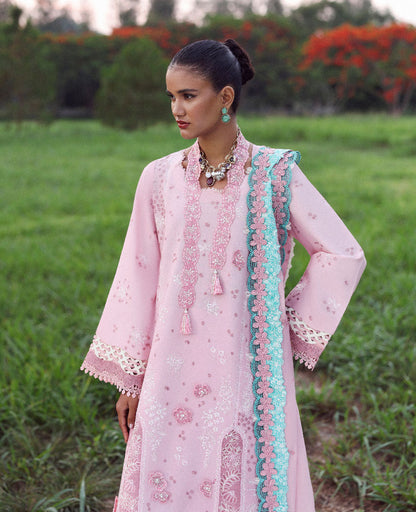 Republic Womenswear | Lilas Lawn 26 | Zayra - Luxury Dress - available at Maria Faisal in UK and USA.
