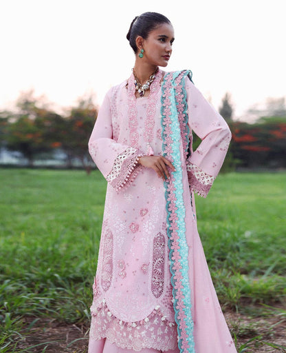 Republic Womenswear | Lilas Lawn 26 | Zayra - Luxury Dress - available at Maria Faisal in UK and USA.