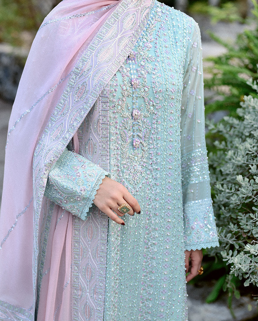 Mushq | Saugaat Pret | Zehra - Luxury Dress - available at Maria Faisal in UK and USA.
