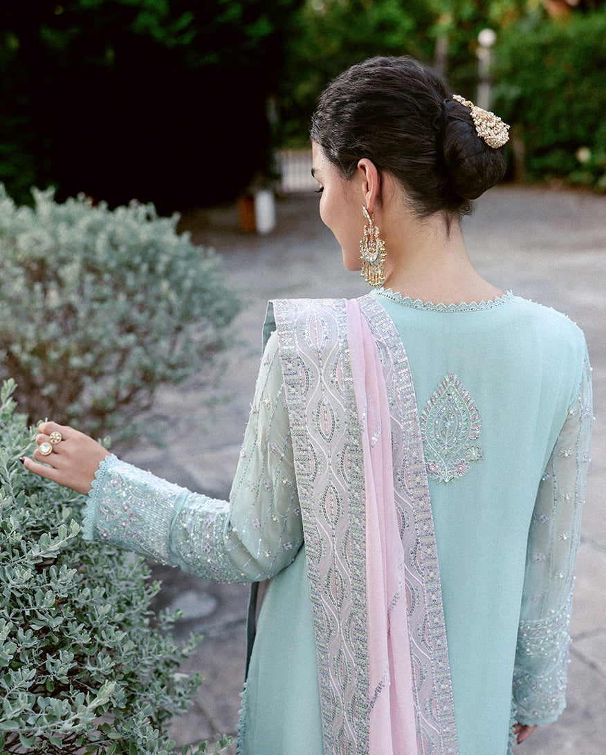 Mushq | Saugaat Pret | Zehra - Luxury Dress - available at Maria Faisal in UK and USA.