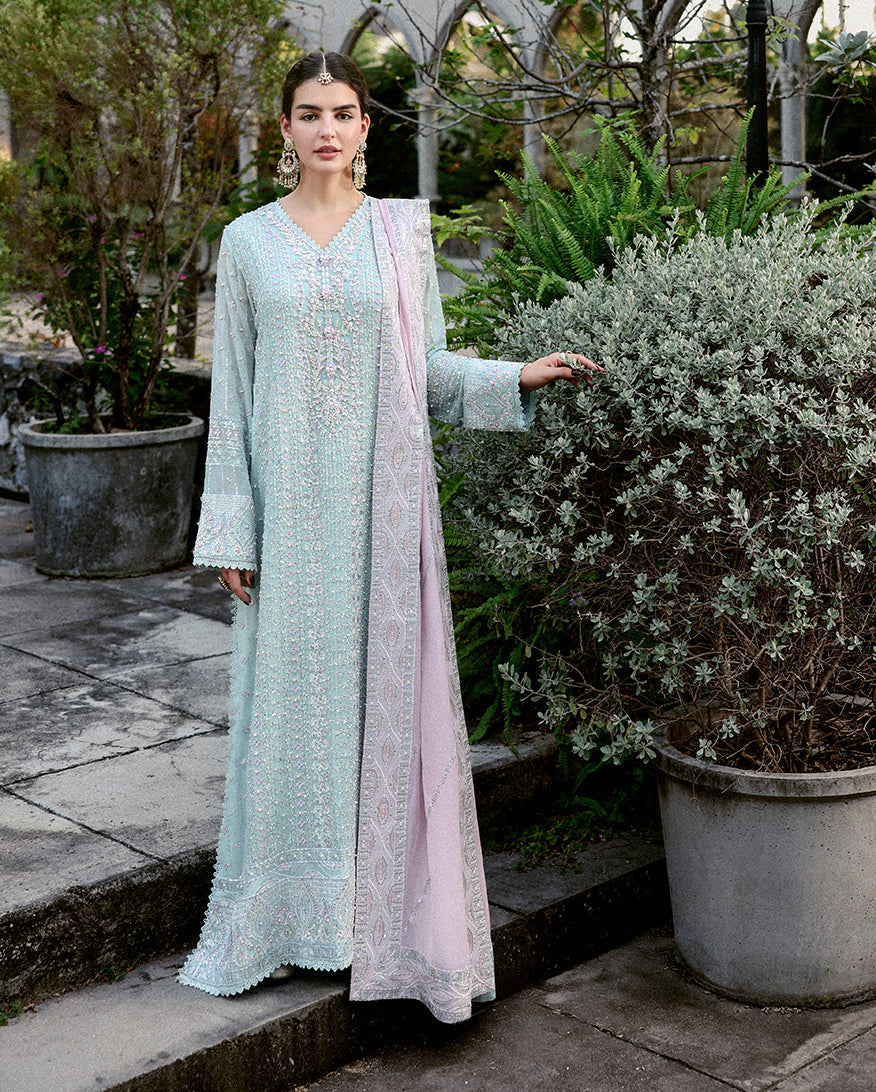 Mushq | Saugaat Pret | Zehra - Luxury Dress - available at Maria Faisal in UK and USA.