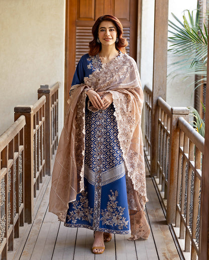 Mushq | Astoria Lawn 26 | Zenith - Luxury Dress - available at Maria Faisal in UK and USA.