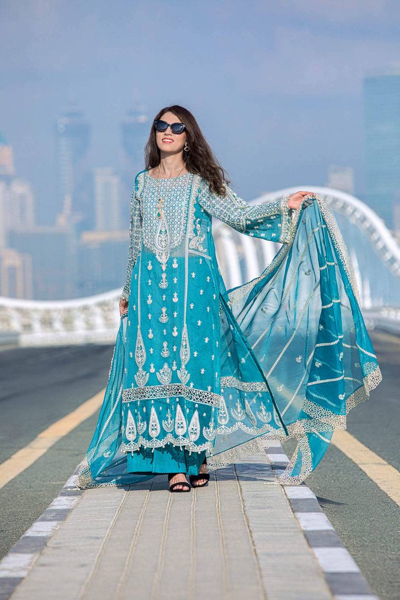Kara | Kamdani Festive Collection | Zephyr Hues by Maria Faisal - Registered Vendor of : Kara - type : Ladies Clothes - 100% original wedding dresses