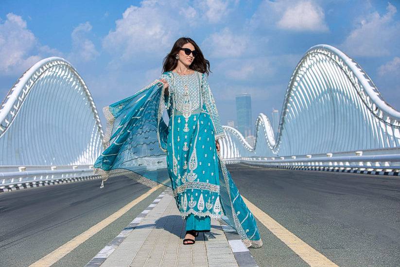 Kara | Kamdani Festive Collection | Zephyr Hues by Maria Faisal - Registered Vendor of : Kara - type : Ladies Clothes - 100% original wedding dresses