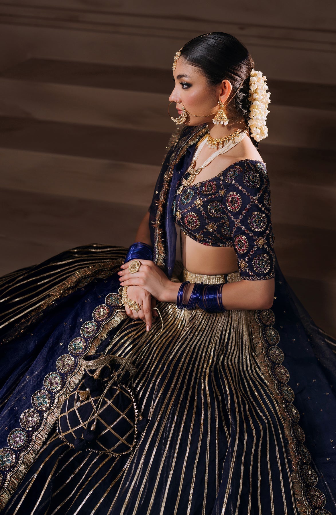 Zevk | Malika Jaan Bridals |  BIBBO JAAN - Designer Dress with Intricate embroidery and embellishments. Shop elegent wedding dress at Maria Faisal.