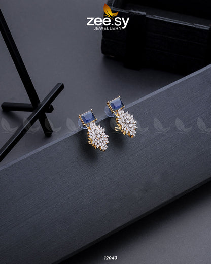 Zircon Cluster Earrings - Earrings 