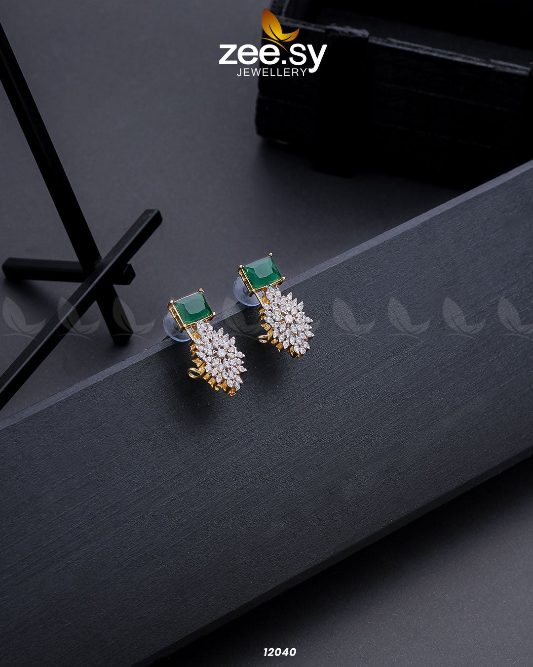 Zircon Cluster Earrings - Earrings 