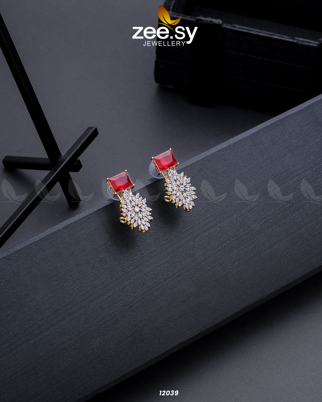 Zircon Cluster Earrings - Earrings 