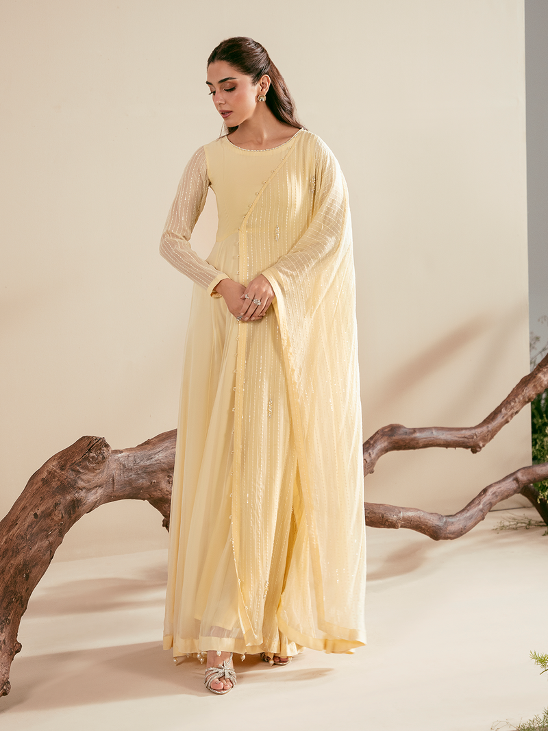 Ain | Luxe Edit | Ziya - Luxury Dress - available at Maria Faisal in UK and USA.
