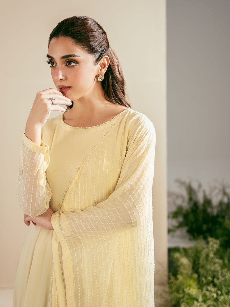 Ain | Luxe Edit | Ziya - Luxury Dress - available at Maria Faisal in UK and USA.