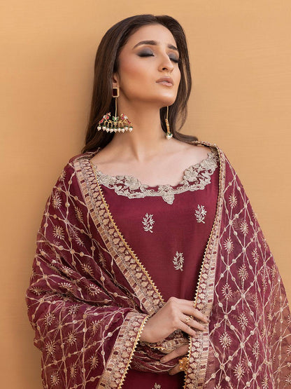 Hem Stitch | Raw Silk Edit 25 | Zurina by Maria Faisal - Registered Vendor of : Hemstitch - type : Ladies Clothes - 100% original wedding dresses