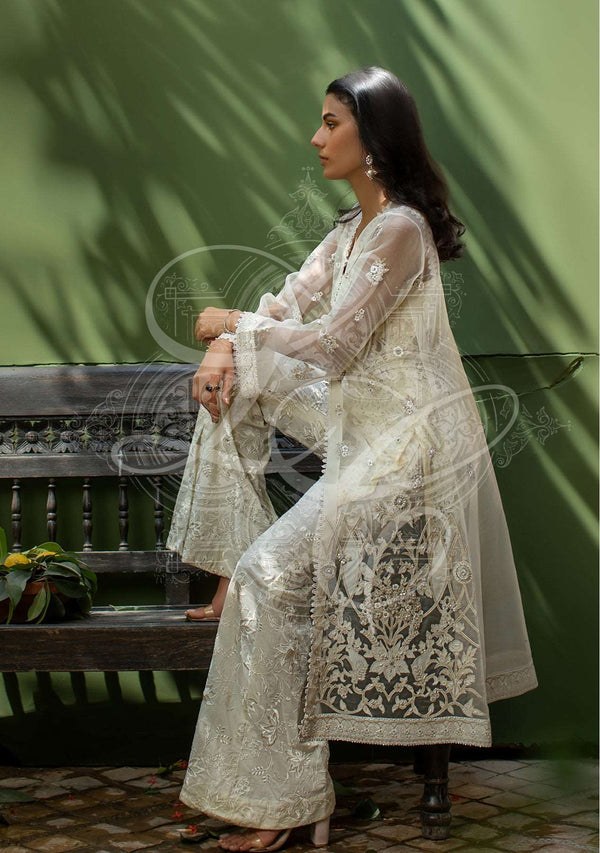 Layla Chatoor | Luxury Pret | Long Coat With Pants - Luxury Dress - available at Maria Faisal in UK and USA.