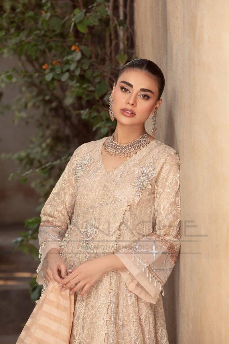 Panache | Pret | A Creamy Affair by Maria Faisal - Registered Vendor of : Panache By Mona - type : Ladies Clothes - 100% original wedding dresses