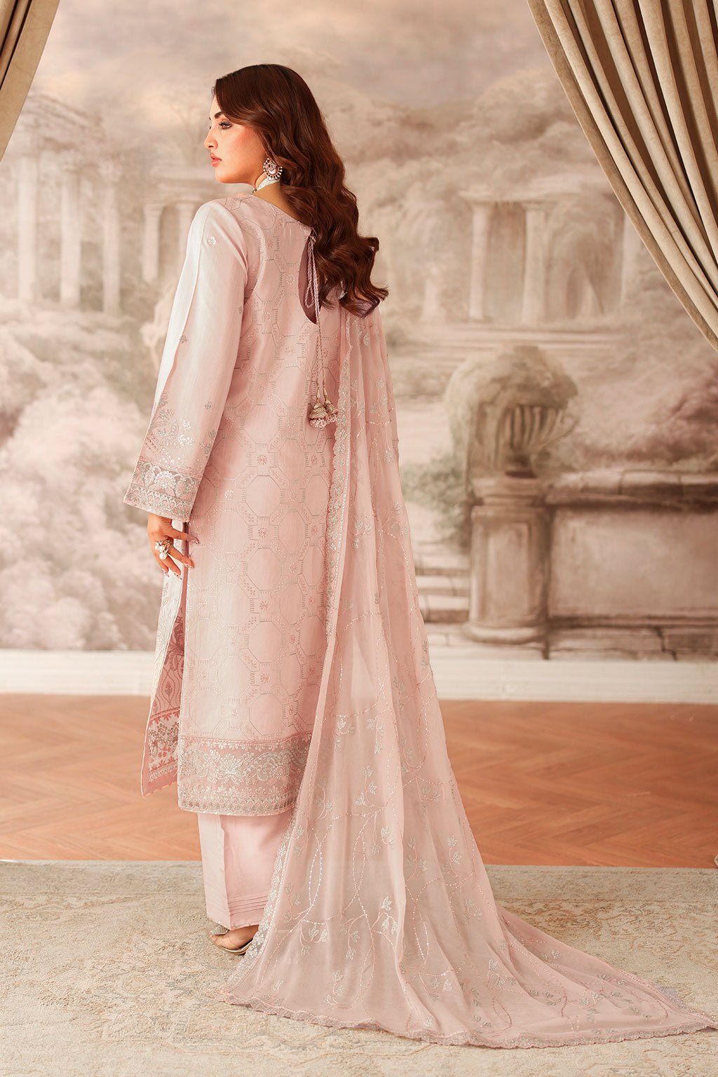 AA-202 – authentic Pakistani dress from the Aangan Luxury Raw silk collection for women in the UK