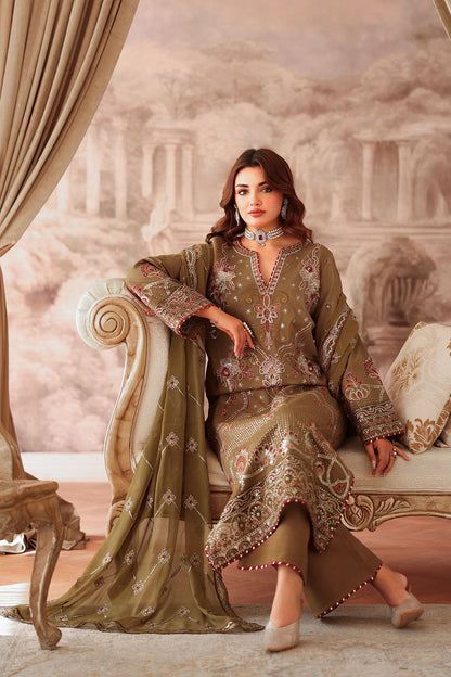 Ramsha | Aangan Luxury Raw silk | AA-210 - Formal Dress - available at Maria Faisal in UK and USA.