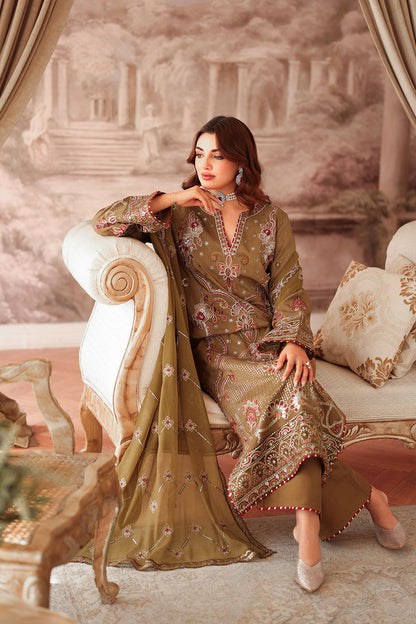 Ramsha | Aangan Luxury Raw silk | AA-210 - Formal Dress - available at Maria Faisal in UK and USA.