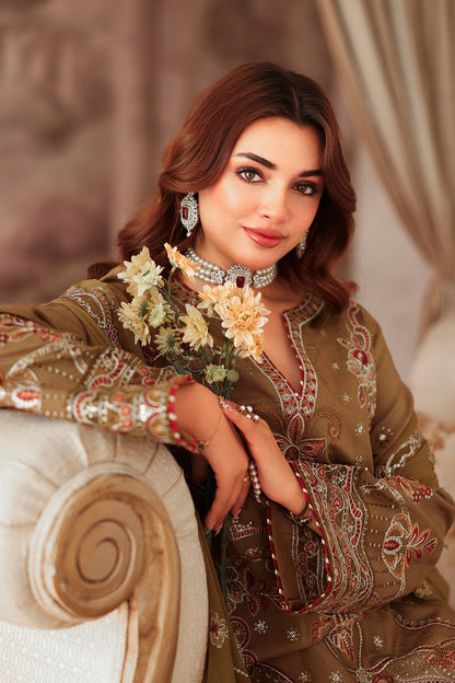 Ramsha | Aangan Luxury Raw silk | AA-210 - Formal Dress - available at Maria Faisal in UK and USA.