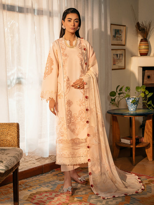 Izel | Dastak Luxury Lawn | AARZOO - Ladies Clothes 