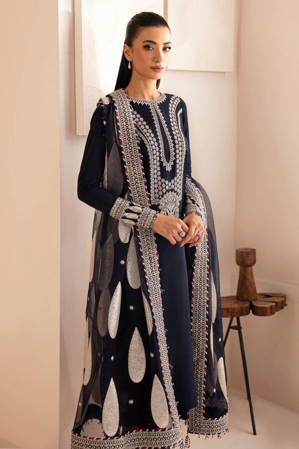 Jazmin | Formals Collection | Raw Silk UR-7033 - Ladies Clothes - Maria Faisal