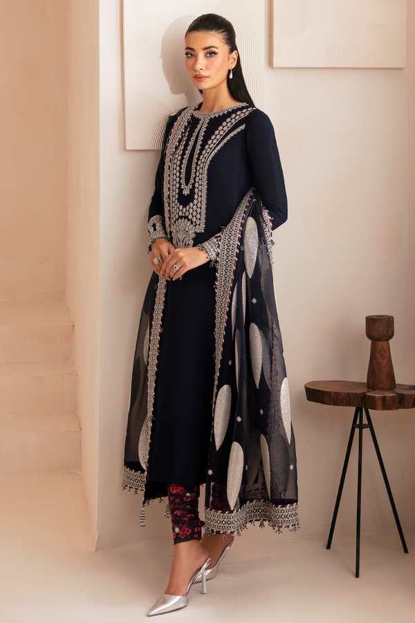Jazmin | Formals Collection | Raw Silk UR-7033 - Ladies Clothes - Maria Faisal