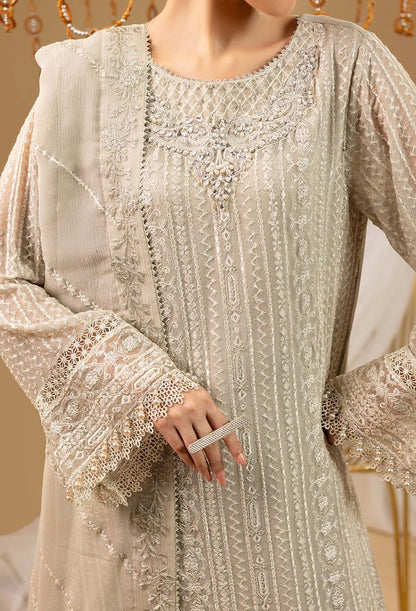 Adans Libas | Chiffon 25 | 7589 A - is Beige dress from Adans Libas - Ladies Clothes - Maria Faisal