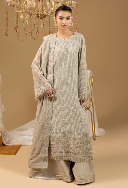 Adans Libas | Chiffon 25 | 7589 A - is Beige dress from Adans Libas - Ladies Clothes - Maria Faisal