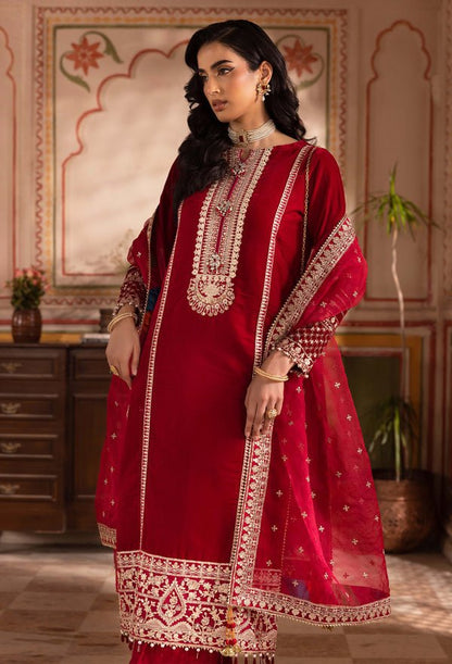 Adans Libas | Velvet 25 | 7522 V - is Red dress from Adans Libas - Ladies Clothes - Maria Faisal