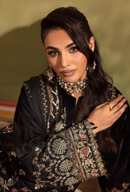 Adans Libas | Velvet 25 | 7523 V - is Black dress from Adans Libas - Ladies Clothes - Maria Faisal