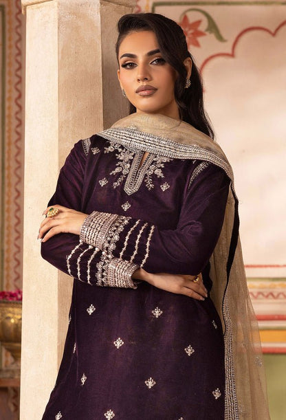 Adans Libas | Velvet 25 | 7526 V - is Purple dress from Adans Libas - Ladies Clothes - Maria Faisal