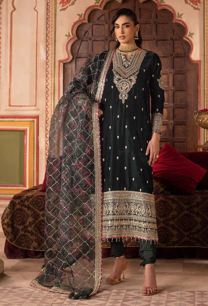 Adans Libas | Velvet 25 | 7527 V - is Black dress from Adans Libas - Ladies Clothes - Maria Faisal