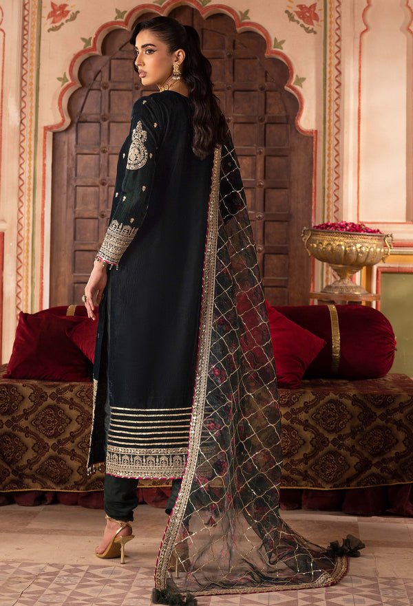 Adans Libas | Velvet 25 | 7527 V - is Black dress from Adans Libas - Ladies Clothes - Maria Faisal