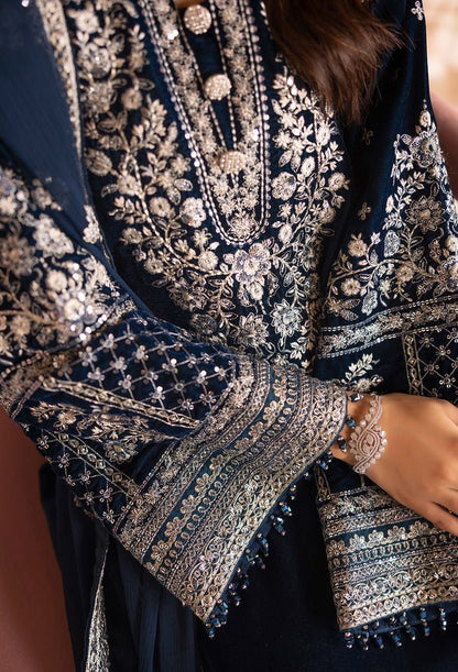 Adans Libas | Velvet 25 | 7529 V - is Blue dress from Adans Libas - Ladies Clothes - Maria Faisal