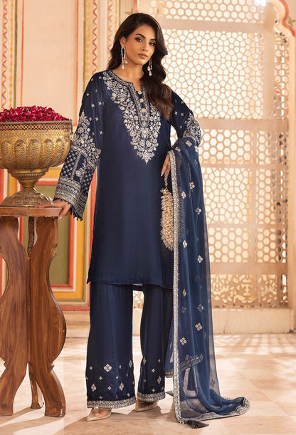 Adans Libas | Velvet 25 | 7529 V - is Blue dress from Adans Libas - Ladies Clothes - Maria Faisal
