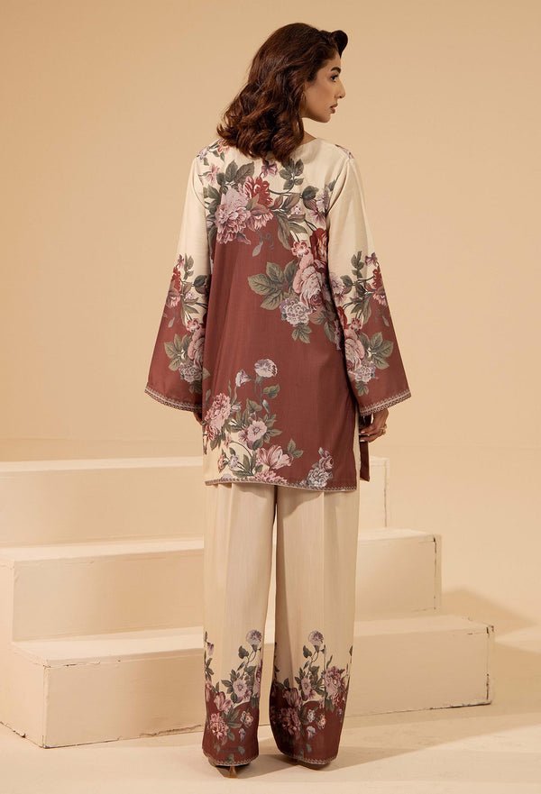 Adans Libas | Winter Slub 25 | SLUB 7560 - is Cream dress from Adans Libas - Ladies Clothes - Maria Faisal