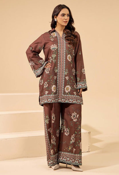 Adans Libas | Winter Slub 25 | SLUB 7564 - is Brown dress from Adans Libas - Ladies Clothes - Maria Faisal