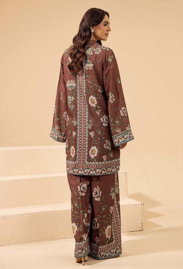 Adans Libas | Winter Slub 25 | SLUB 7564 - is Brown dress from Adans Libas - Ladies Clothes - Maria Faisal