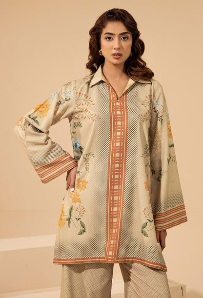 Adans Libas | Winter Slub 25 | SLUB 7565 - is Beige dress from Adans Libas - Ladies Clothes - Maria Faisal