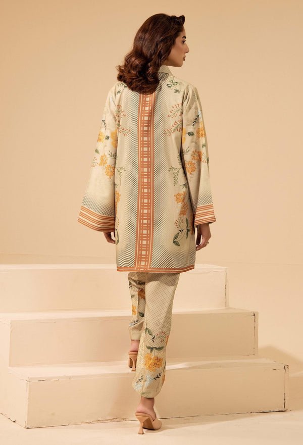 Adans Libas | Winter Slub 25 | SLUB 7565 - is Beige dress from Adans Libas - Ladies Clothes - Maria Faisal