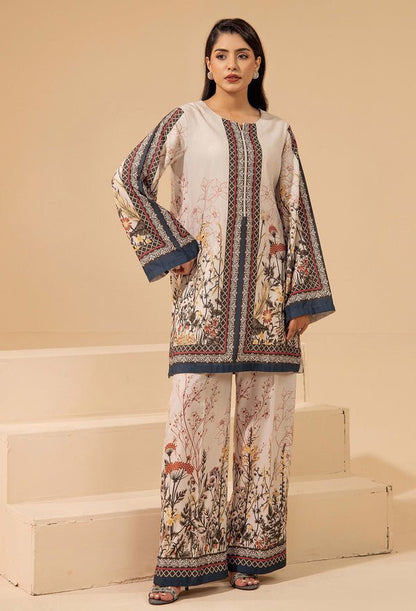 Adans Libas | Winter Slub 25 | SLUB 7566 - is Ivory dress from Adans Libas - Ladies Clothes - Maria Faisal