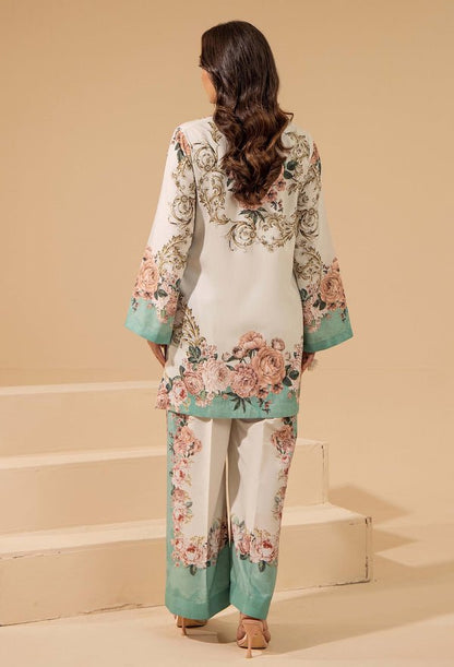 Adans Libas | Winter Slub 25 | SLUB 7568 - is Off White dress from Adans Libas - Ladies Clothes - Maria Faisal