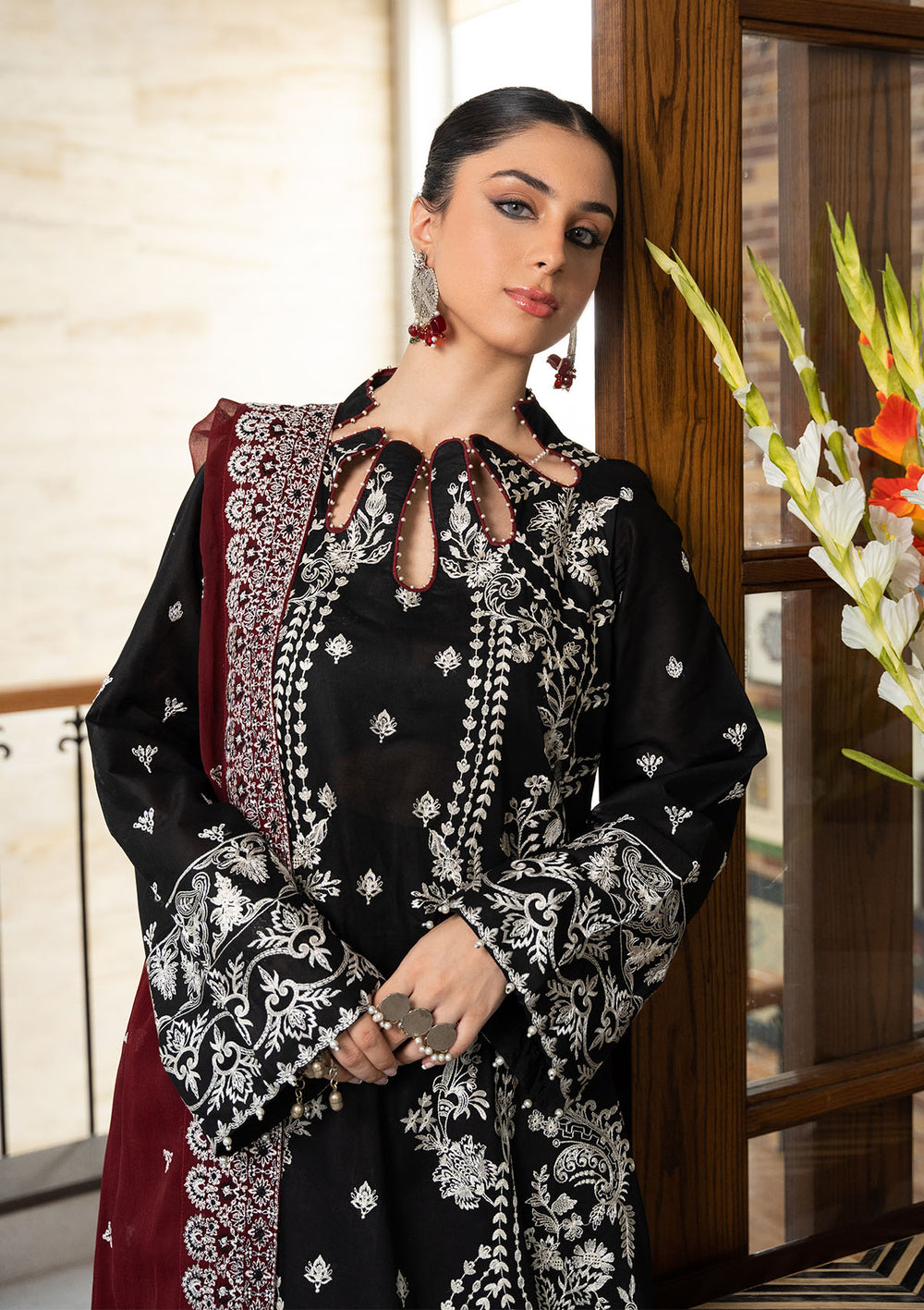 Aik Atelier | Samah Lawn 24 | LOOK 01 - Designer Dress - Maria Faisal