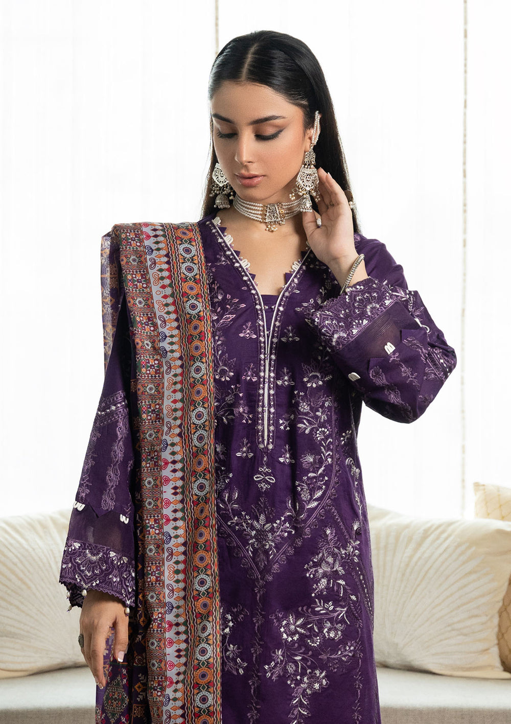 Aik Atelier | Samah Lawn 24 | LOOK 03 - Designer Dress - Maria Faisal