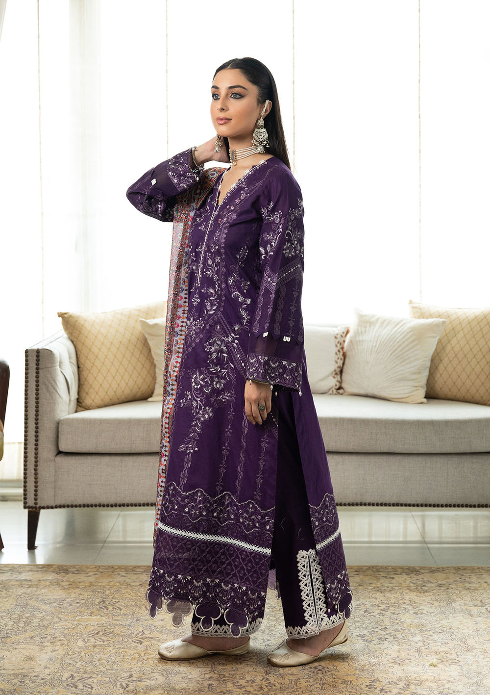 Aik Atelier | Samah Lawn 24 | LOOK 03 - Designer Dress - Maria Faisal