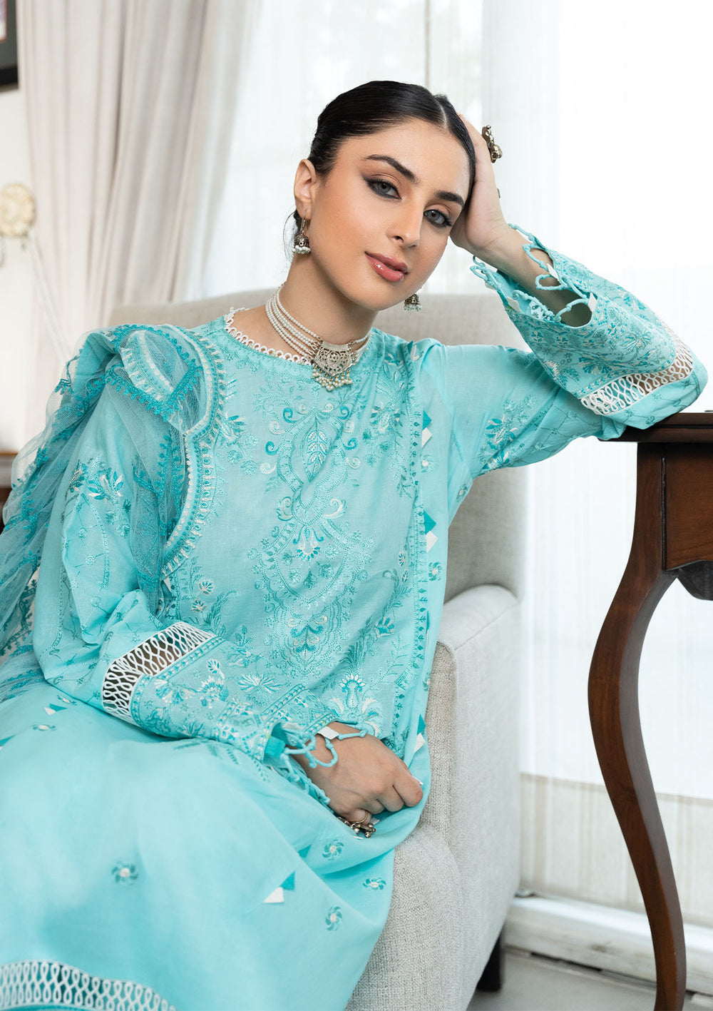 Aik Atelier | Samah Lawn 24 | LOOK 05 - Designer Dress - Maria Faisal